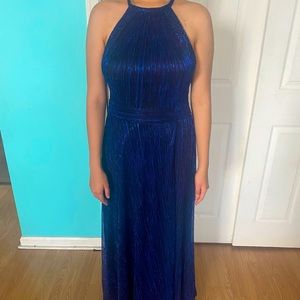 A royal blue dress only used once